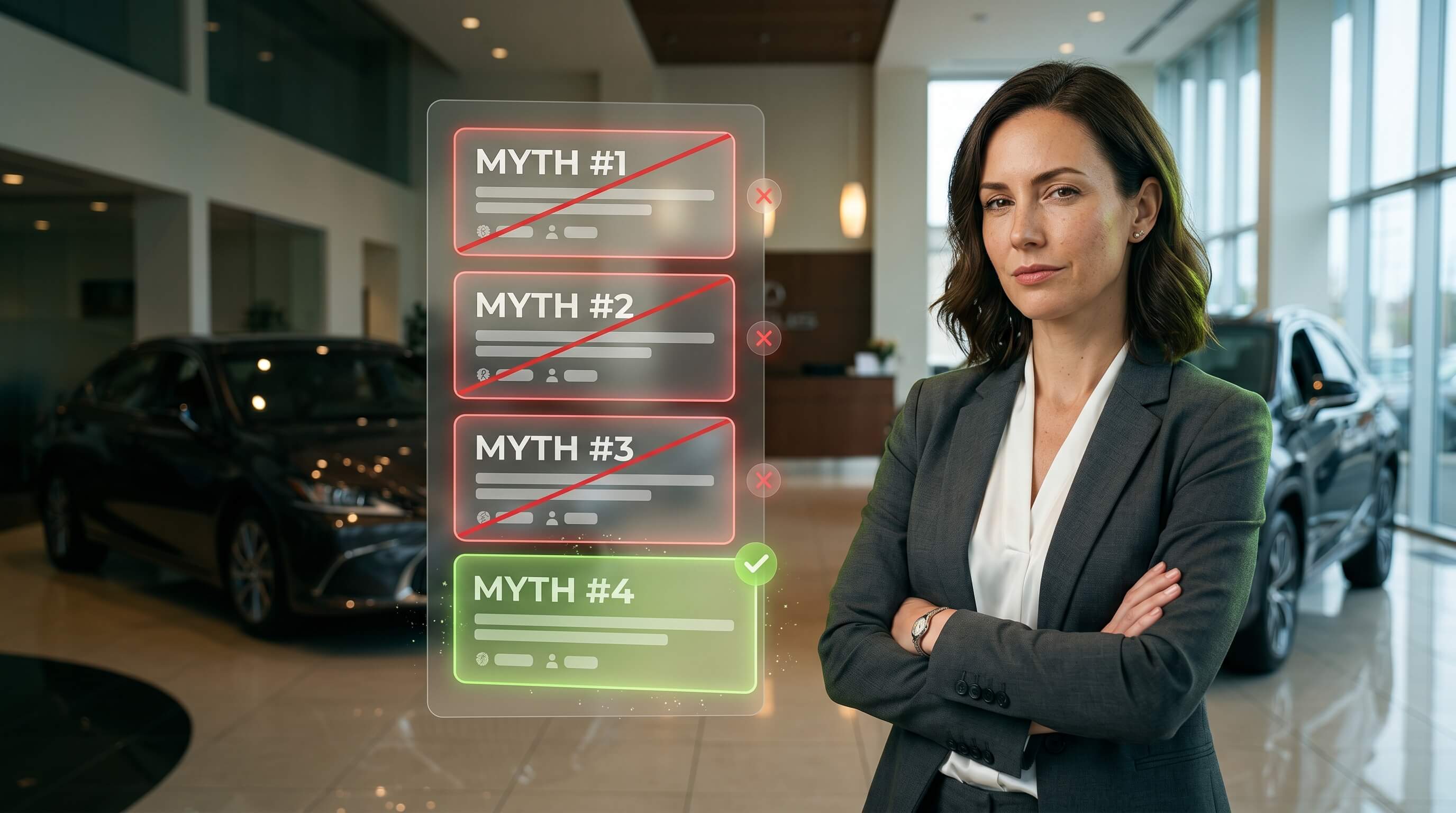 Ten dealership SEO myths that quietly cost leads — including the "our website provider handles SEO" one that costs the most.