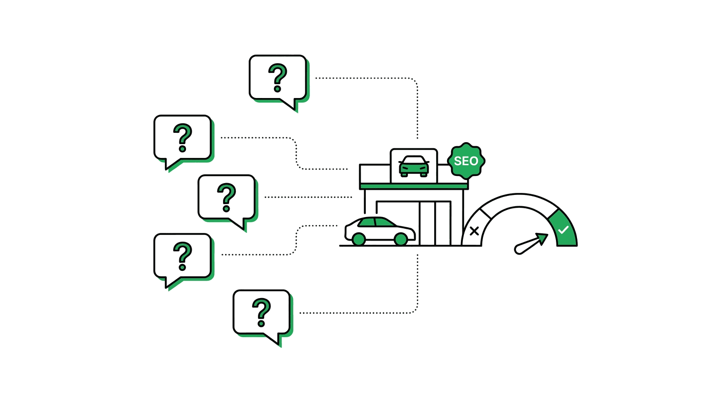 Notion-style illustration for 5 Questions That Reveal If SEO Will Work for You