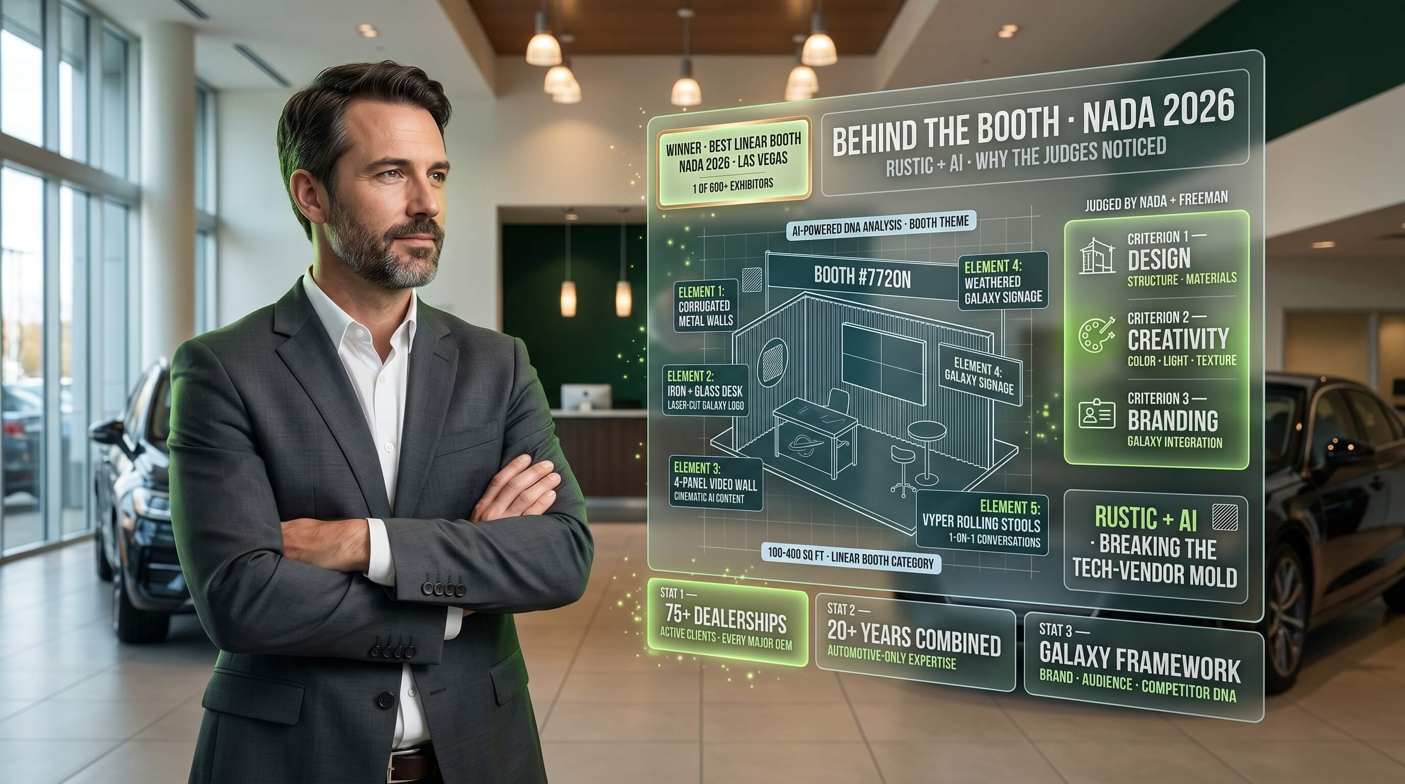 A3 Brands Best Linear Booth winner at NADA Show 2026 in Las Vegas