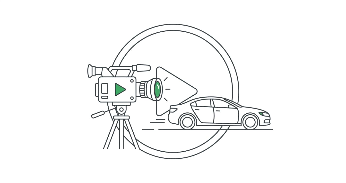 Notion-style illustration for Video SEO for Car Dealerships