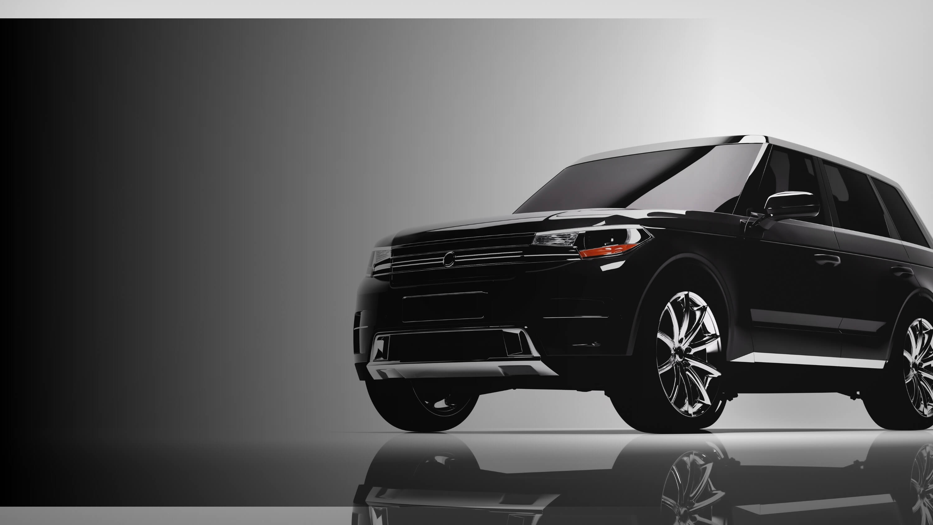 Automotive SEO agency for general managers — black luxury car at a modern dealership