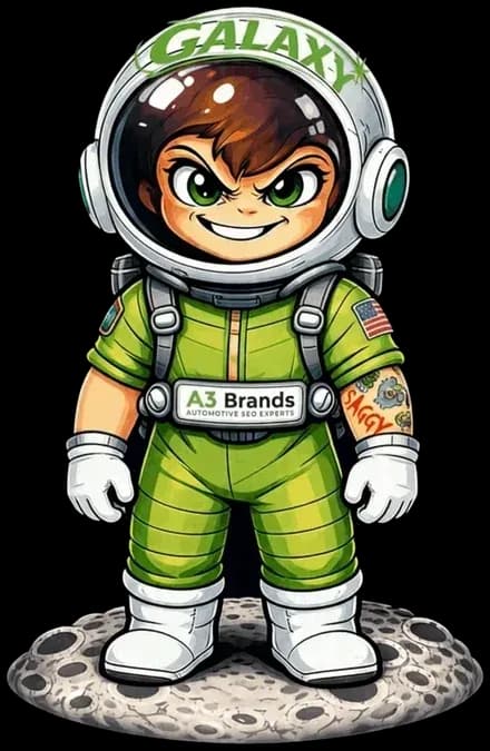SAGGY, the A3 Brands AI search mascot