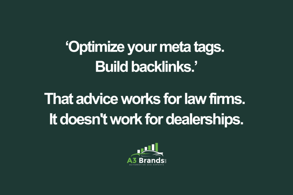 Automotive SEO Dealership Advice
