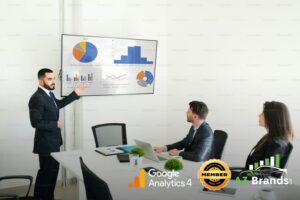 Car dealership general manager analyzing AI-driven search performance dashboard.