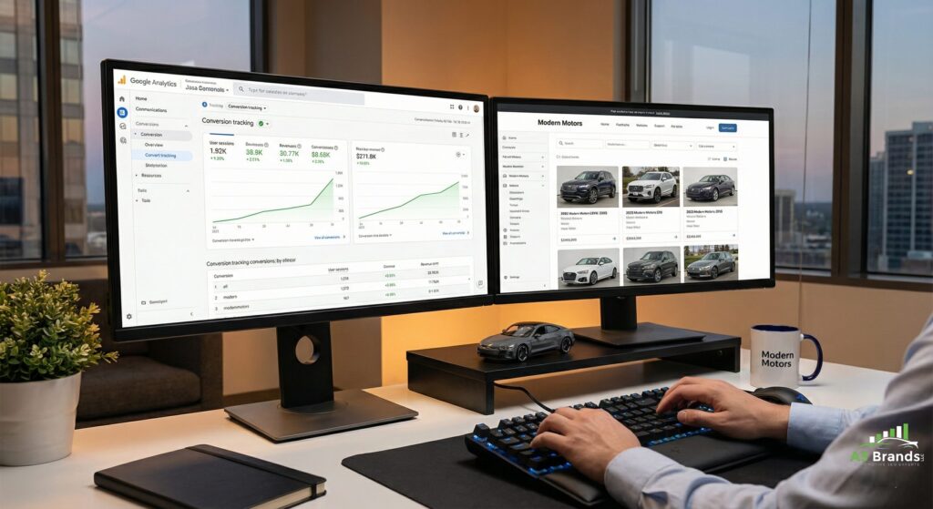 First-party data dashboard showing privacy-compliant ASC tracking system